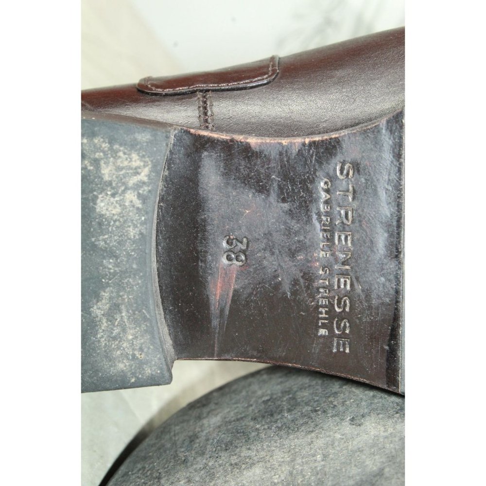 Strenesse Gabriele Strehle Brown Soft Leather Knee High Boots Size 7.5 - Picture 8 of 9